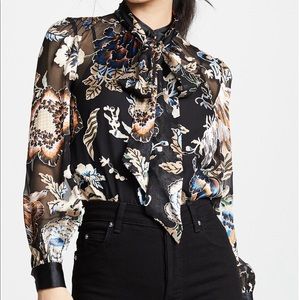 Tory Burch Kylie Midnight Happy Times Shirt